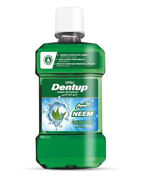 Dentup Herbal Mouthwash – Neem, 250 ml